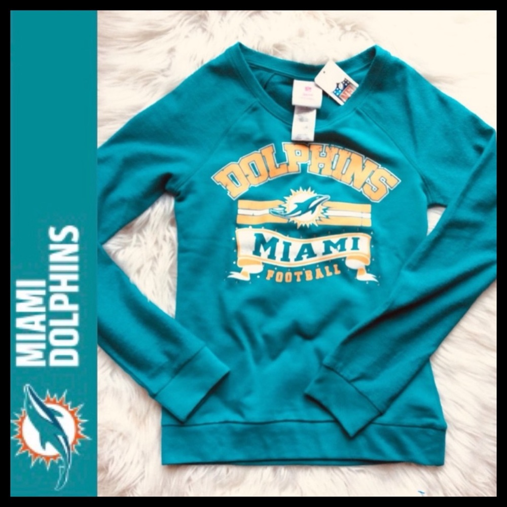 NWT NFL Miami Dolphins Bling Sweatshirt